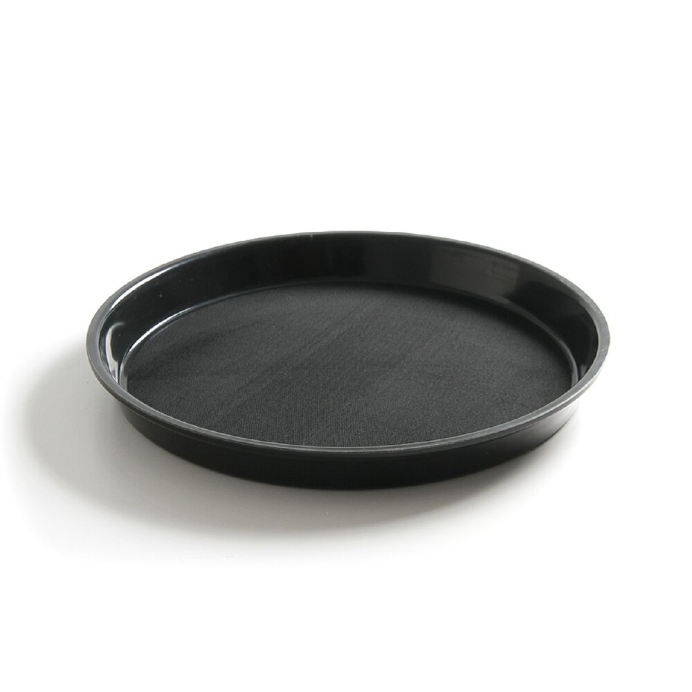 Hendi Dienblad | Polypropyleen | Zwart | Antislip | Stapelbaar | ø360x39(h)mm