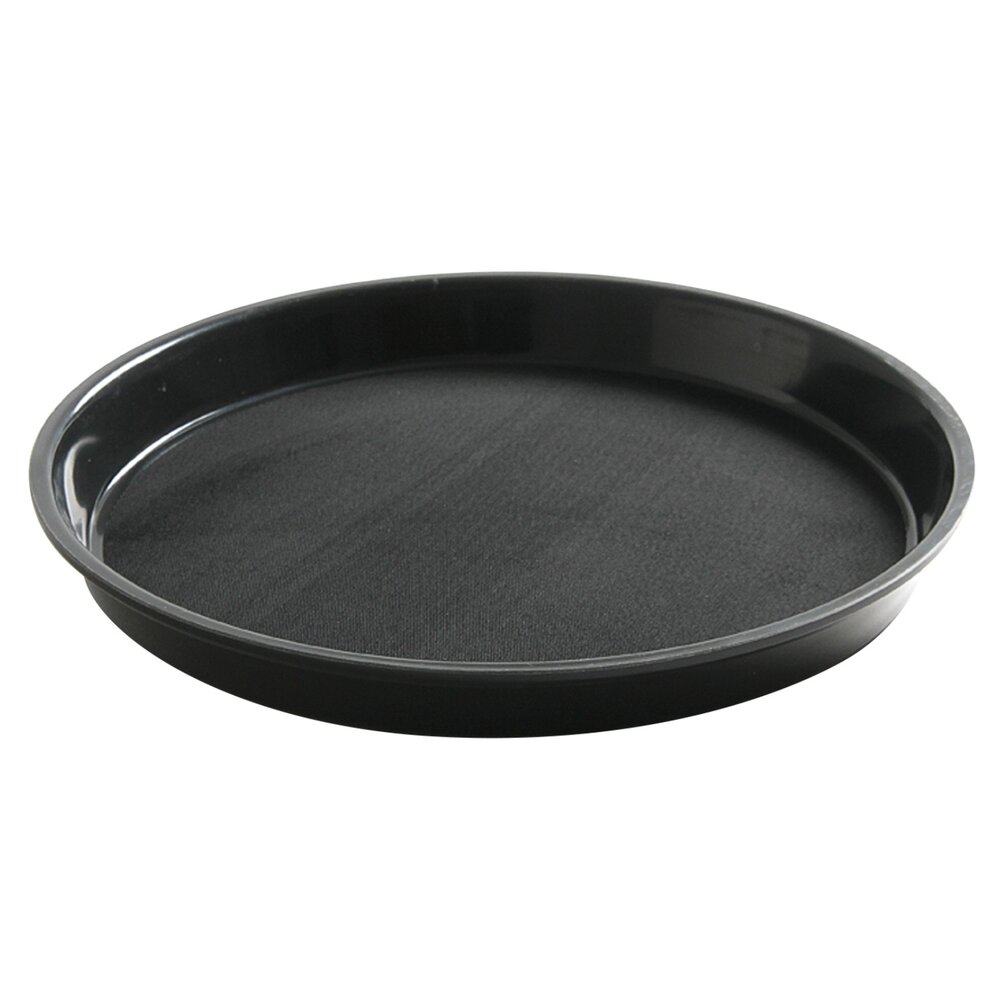 Hendi Dienblad | Polypropyleen | Zwart | Antislip | Stapelbaar | ø360x39(h)mm