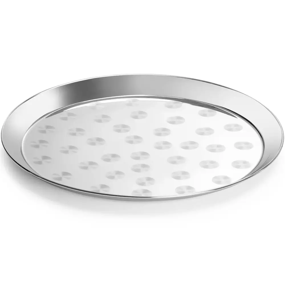 Hendi Dienblad | Rvs | Geborsteld | ø400x19(h)mm