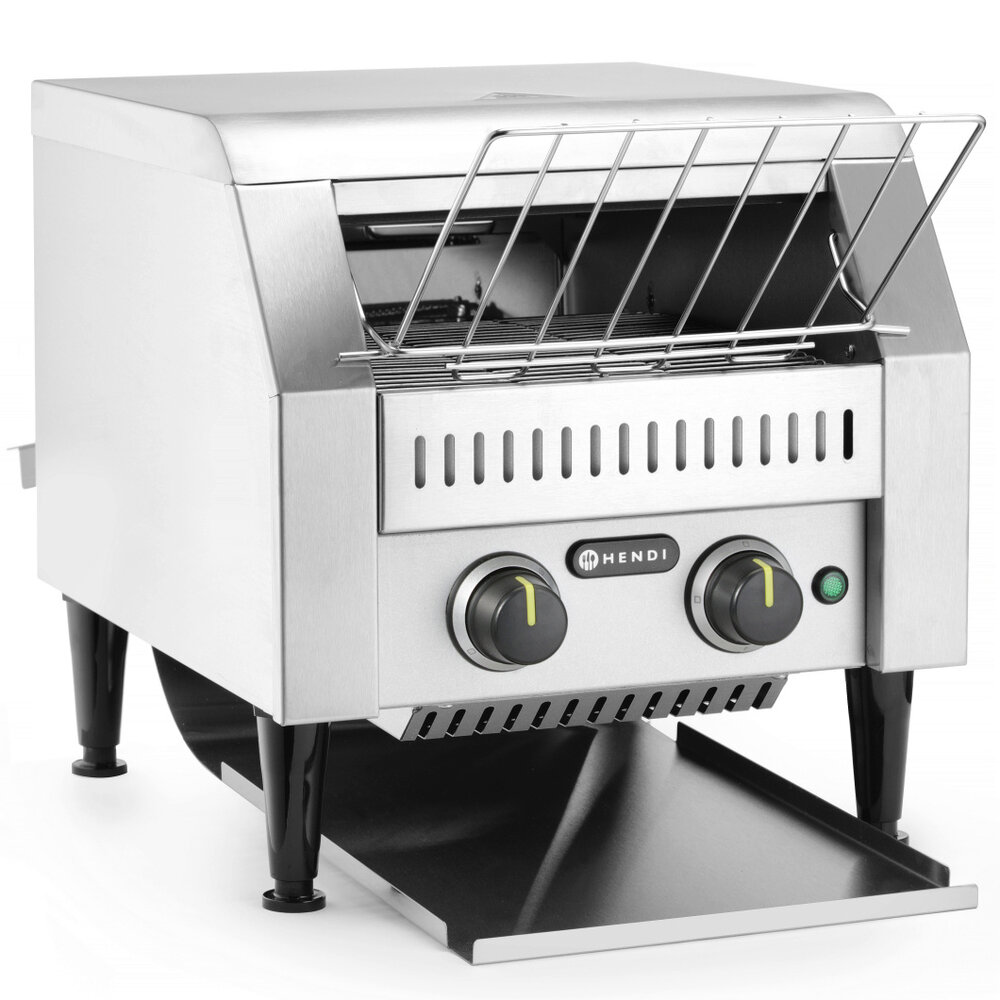 Hendi Doorlooptoaster | Rvs | Dubbel | Max. 265/u. | 2.24kw (230v) | 368x418x387(h)mm