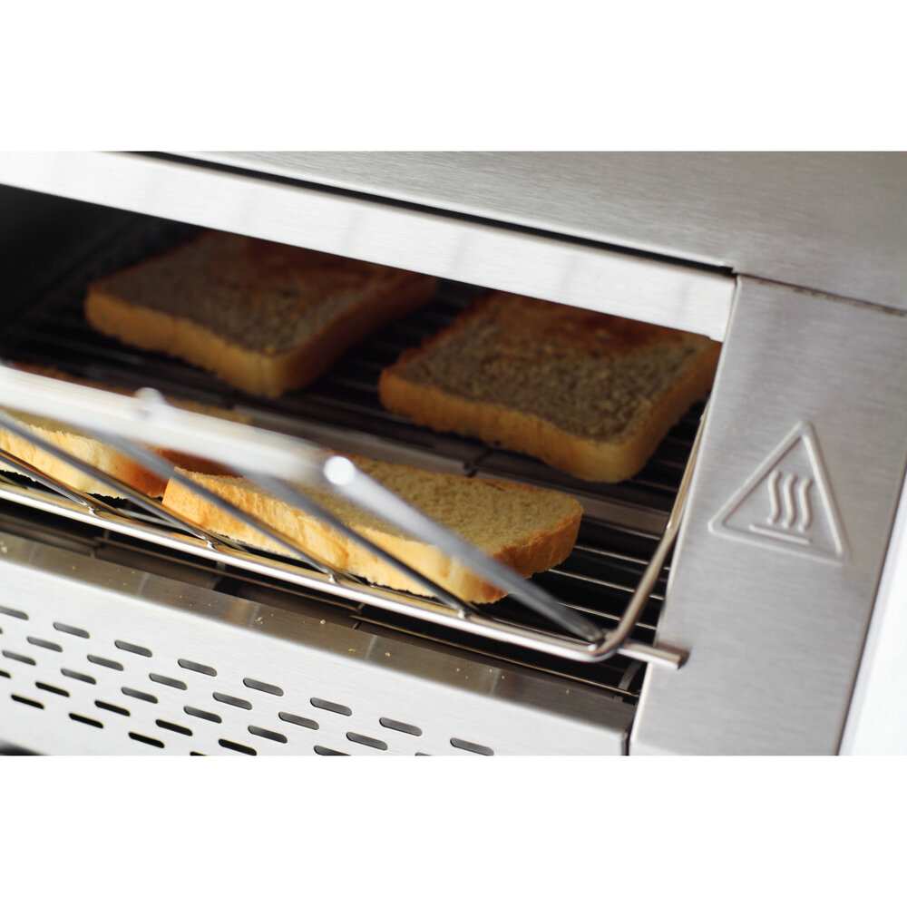 Hendi Doorlooptoaster | Rood | Dubbel | Max. 265/u. | 2.24kw (230v) | 368x418x387(h)mm