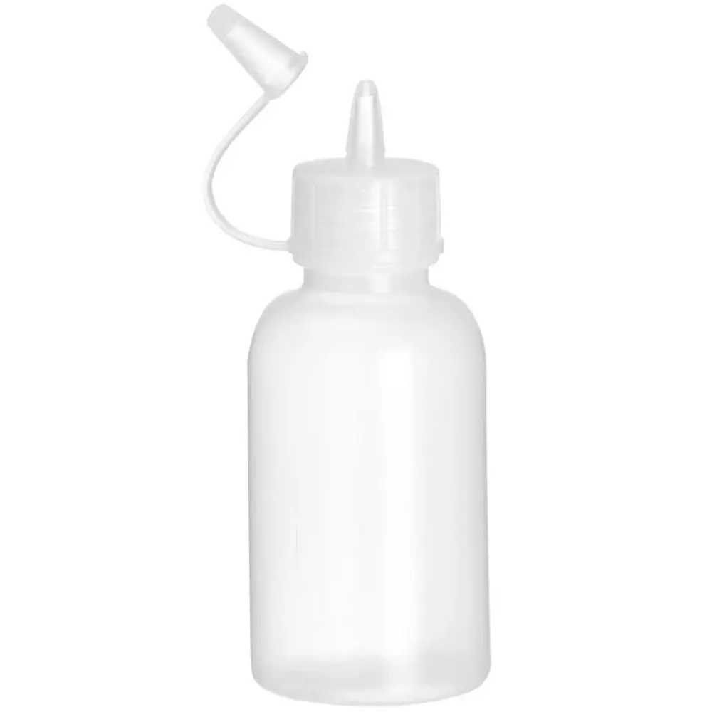 Hendi Doseerflessen | Kunststof | Transparant | 50ml | Mini | Afsluitdop | 4 Stuks | ø35x100(h)mm