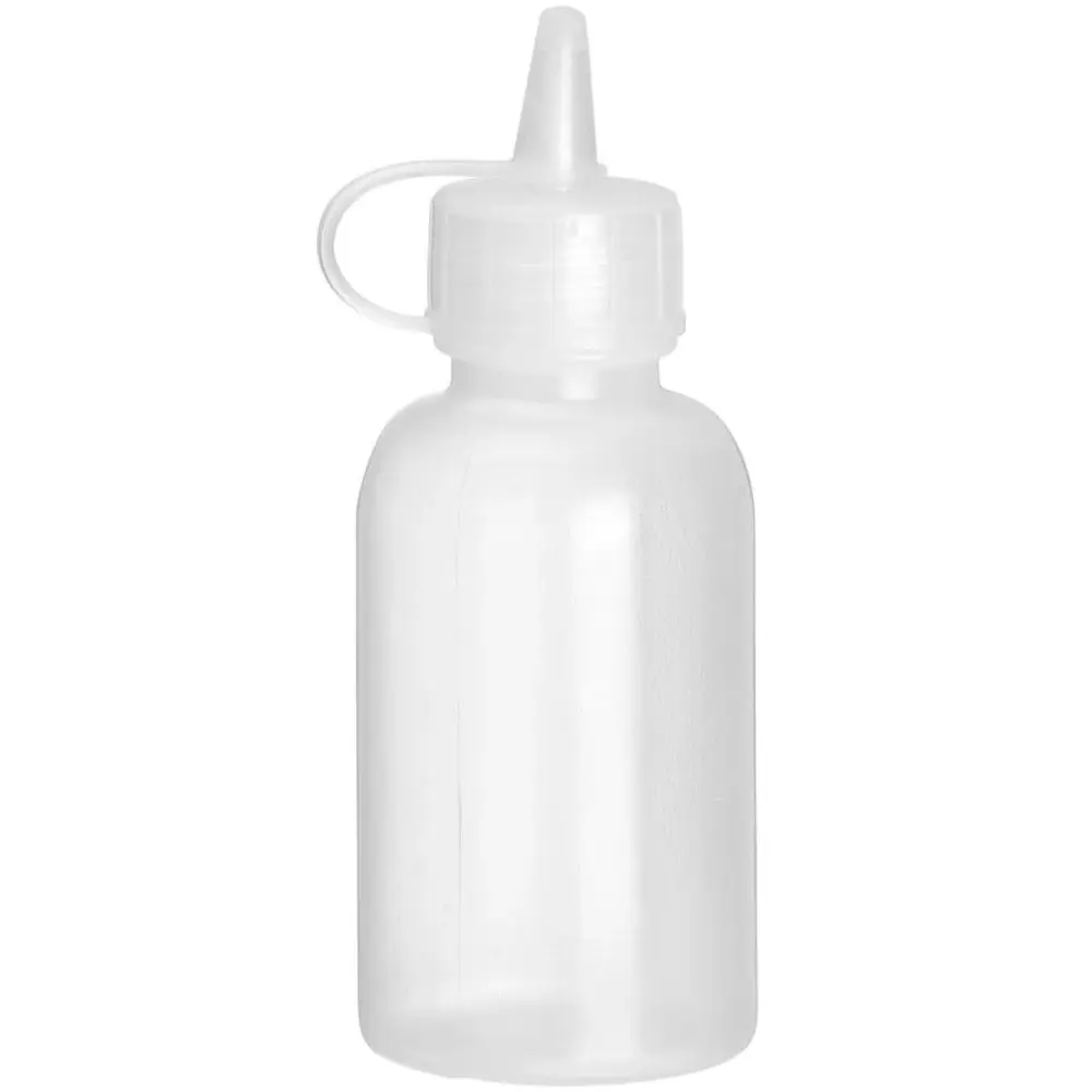 Hendi Doseerflessen | Kunststof | Transparant | 50ml | Mini | Afsluitdop | 4 Stuks | ø35x100(h)mm