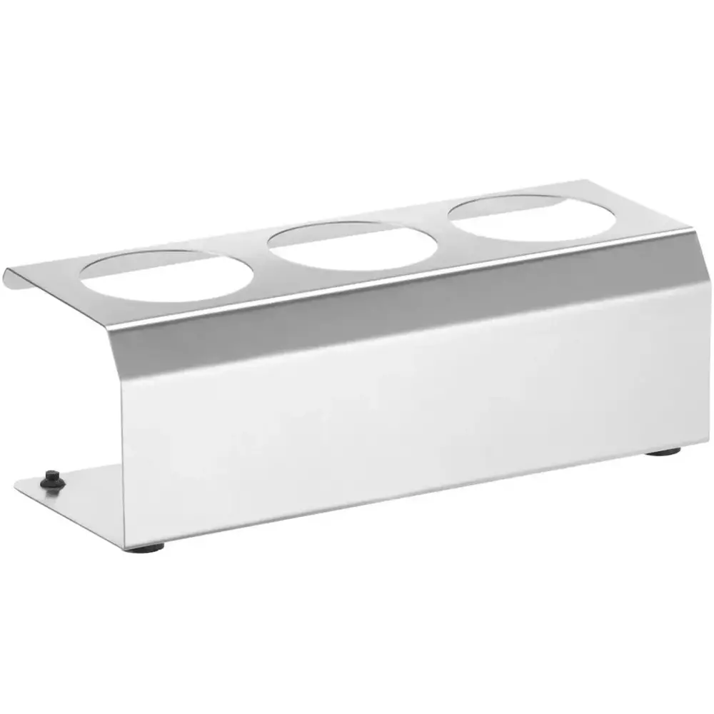 Hendi Doseerflessen Standaard | Rvs | Cap. 3 Flessen | 229x90x78(h)mm