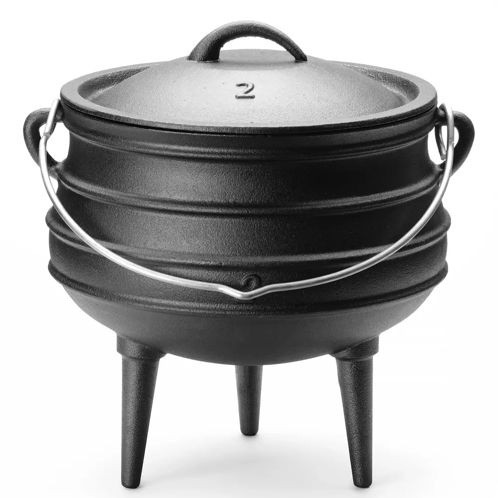 Hendi Dutch Oven | Gietijzer | 6L | Open Vuur | Incl. Deksel | ø245x280(h)mm