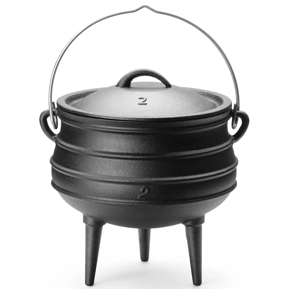 Hendi Dutch Oven | Gietijzer | 6L | Open Vuur | Incl. Deksel | ø245x280(h)mm