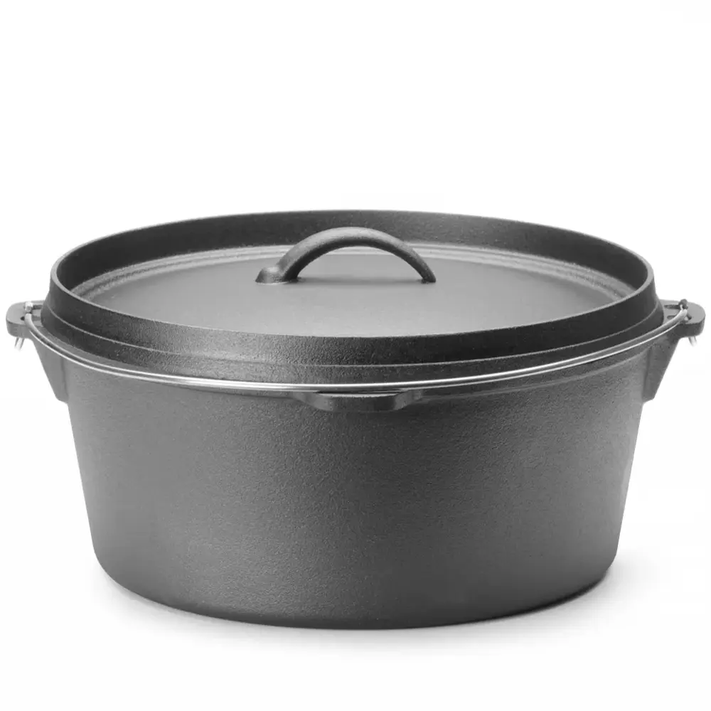 Hendi Dutch Oven | Gietijzer | 7.2l | Div. Warmtebronnen | Incl. Deksel | ø310x155(h)mm