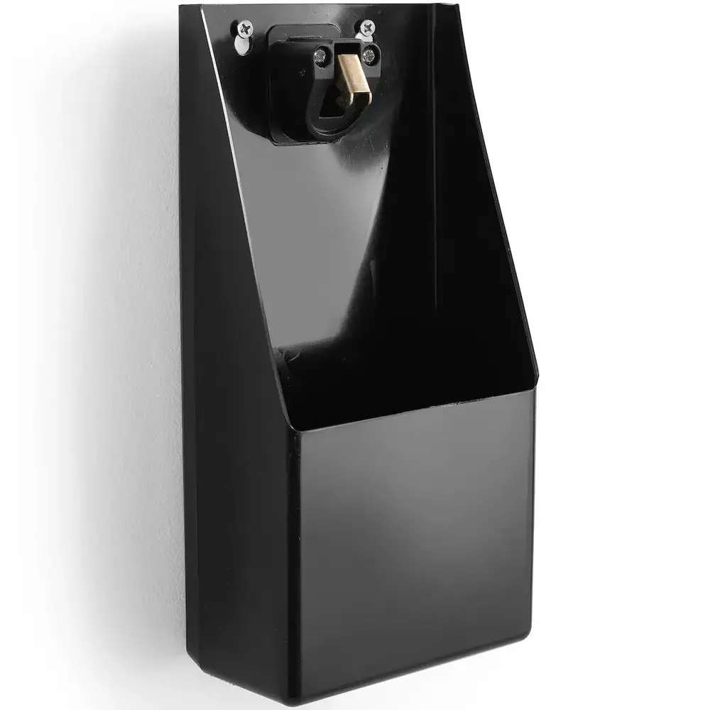 Hendi Flesopener | Barup | Kunststof | Zwart | Opvangbak | Wandmodel | 135x70x295(h)mm