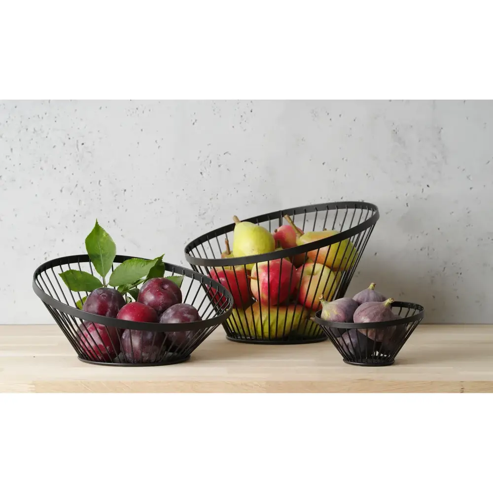 Hendi Fruitkorf | Metaal | Zwart | ø280x130(h)mm