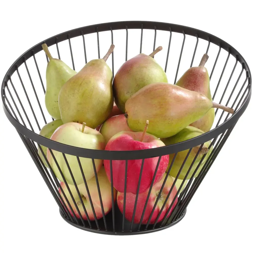 Hendi Fruitkorf | Metaal | Zwart | ø300x205(h)mm