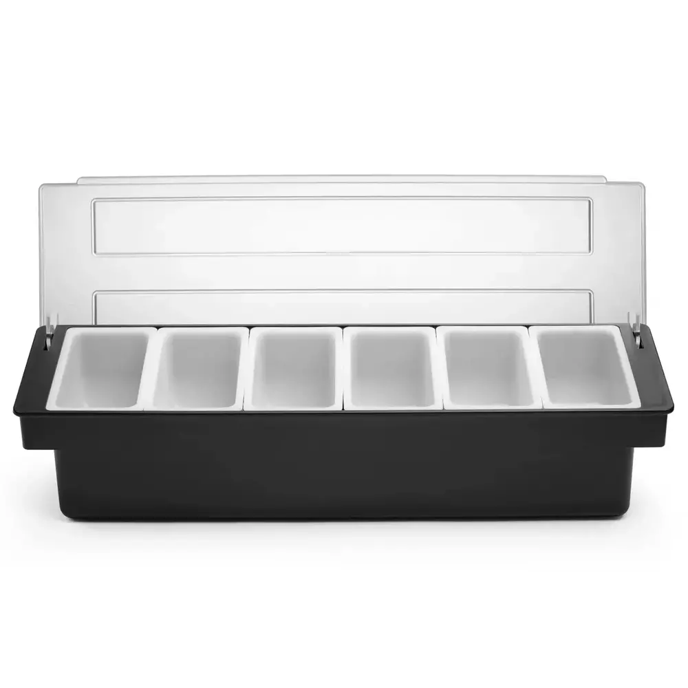 Hendi Garneerunit | Barup | Kunststof | 6x 0.5l | 480x150x100(h)mm