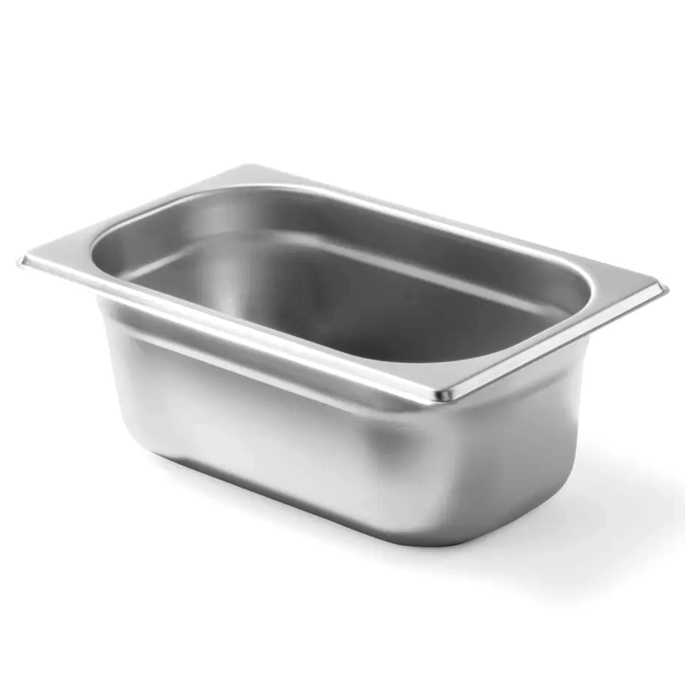 Hendi Gn-bak | Budgetline | Rvs | 1/4 GN | Hoogte 100mm | 265x162x100(h)mm