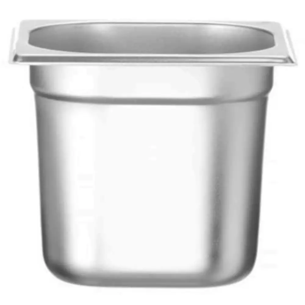 Hendi Gn-bak | Budgetline | Rvs | 1/6 GN | Hoogte 150mm | 176x162x150(h)mm