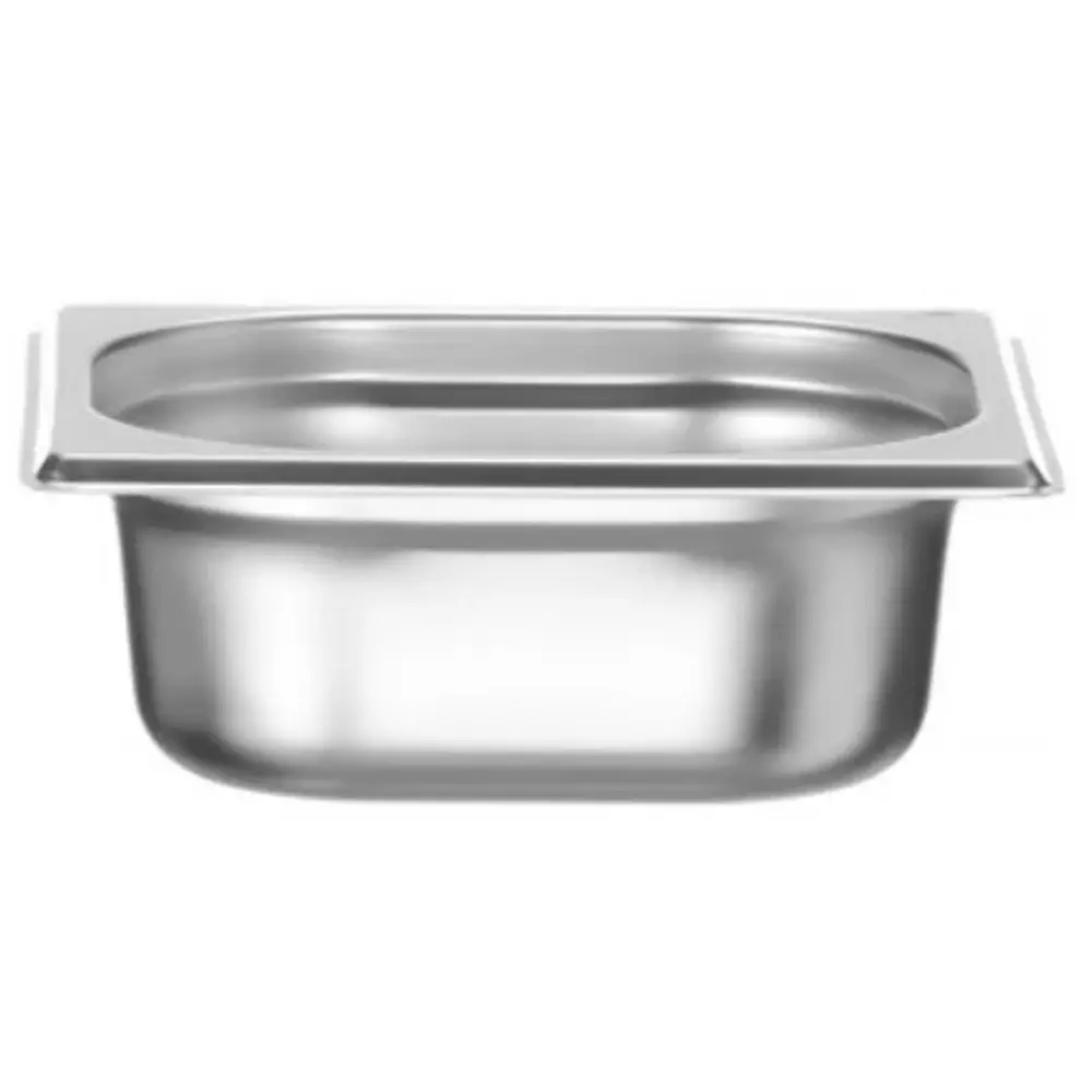 Hendi Gn-bak | Budgetline | Rvs | 1/6 GN | Hoogte 65mm | 176x162x65(h)mm