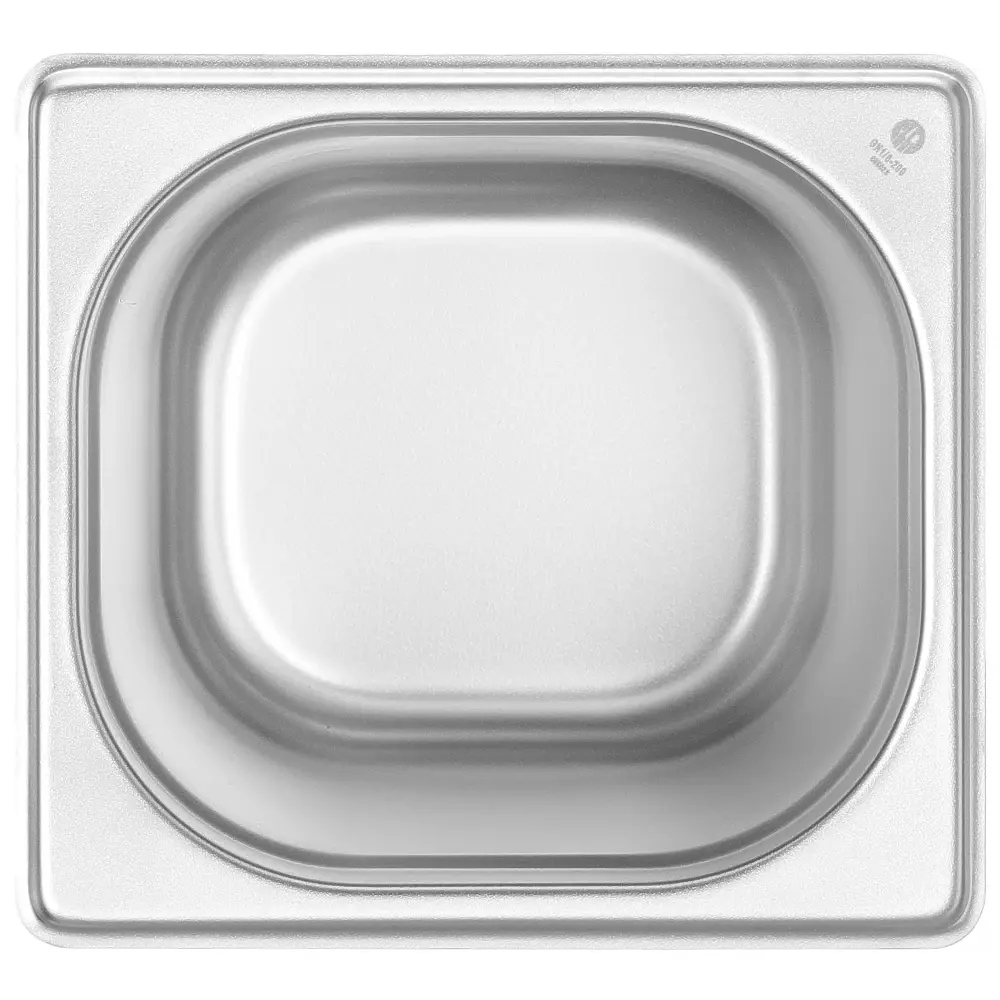 Hendi Gn-bak | Budgetline | Rvs | 1/6 GN | Hoogte 65mm | 176x162x65(h)mm