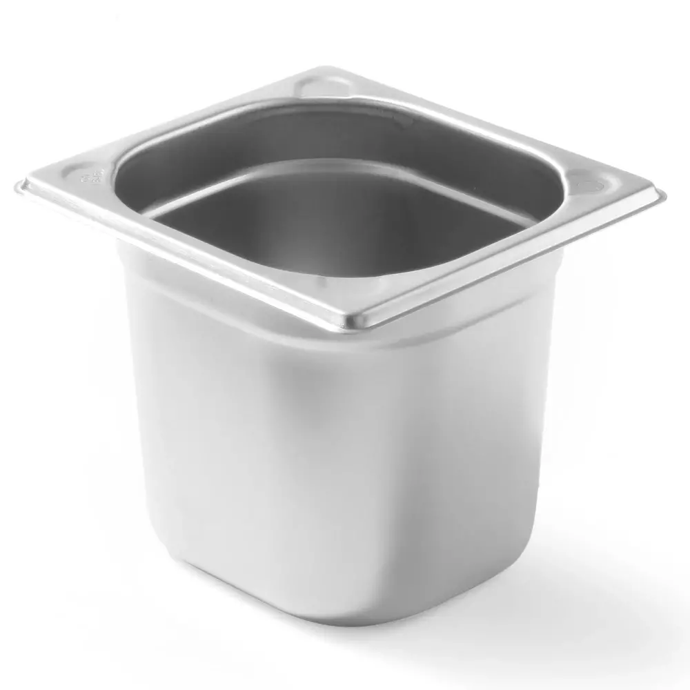 Hendi Gn-bak | Kitchenline | Rvs | 1/6 GN | Hoogte 150mm | 176x162x150(h)mm
