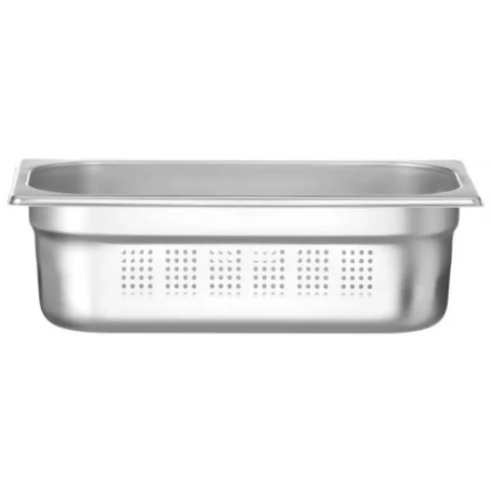 Hendi Gn-bak | Profiline | Rvs | 1/3 GN | Hoogte 100mm | Geperforeerd | 325x176x100(h)mm