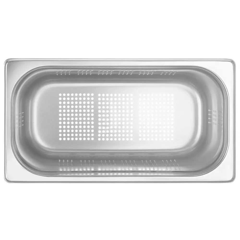 Hendi Gn-bak | Profiline | Rvs | 1/3 GN | Hoogte 100mm | Geperforeerd | 325x176x100(h)mm