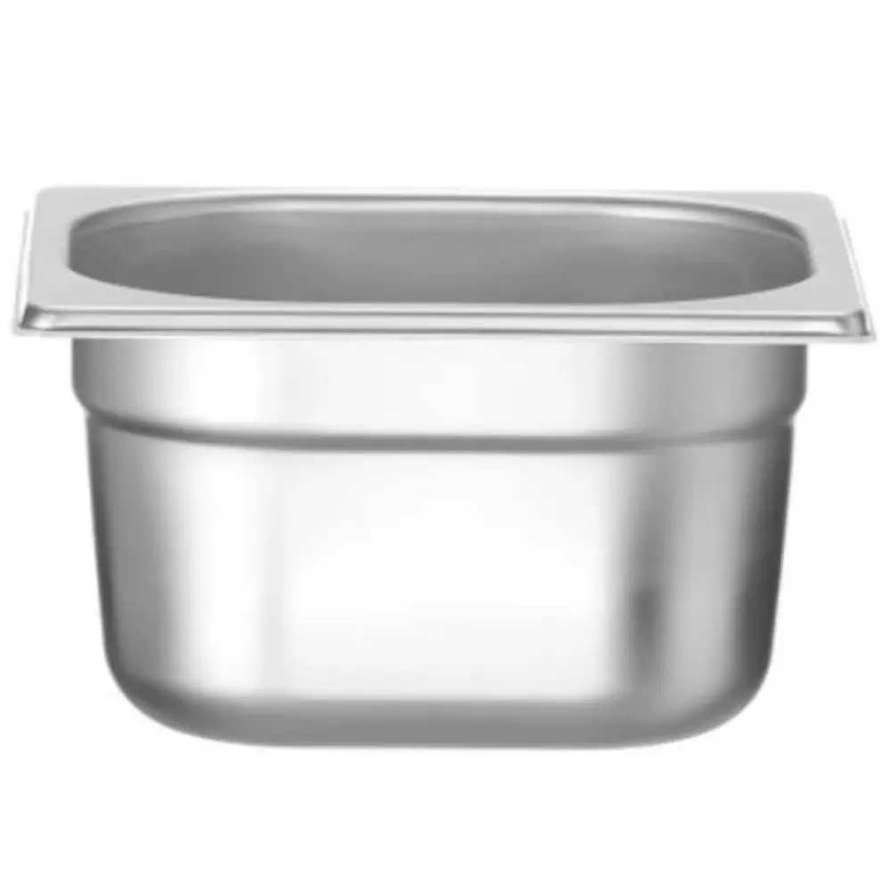 Hendi Gn-bak | Profiline | Rvs | 1/6 GN | Hoogte 100mm | 176x162x100(h)mm
