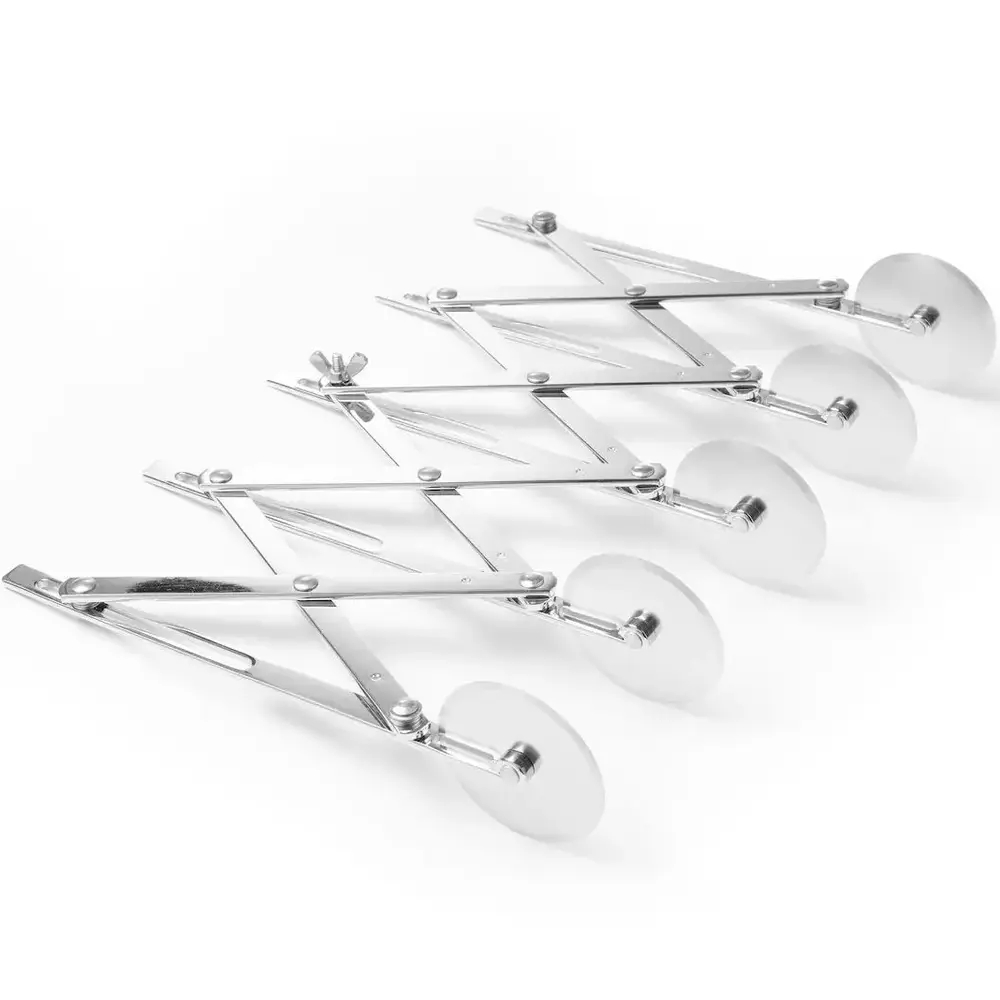 Hendi Hagelsnijder | Rvs | Uittrekbaar | 5 Wielen | 222x56x55(h)mm