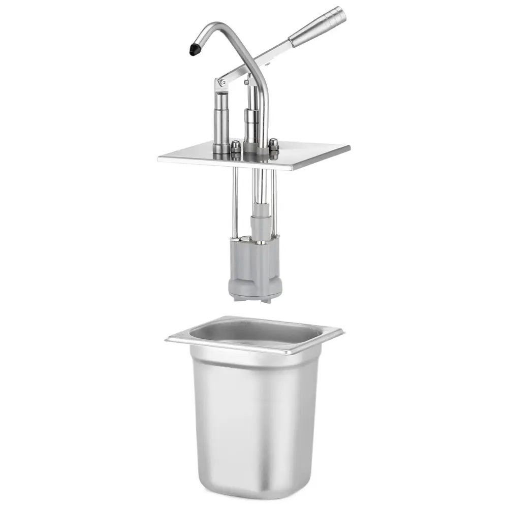 Hendi Heveldispenser | 1/3 GN (middenuitloop) | Porties 35ml | Diepte 200mm