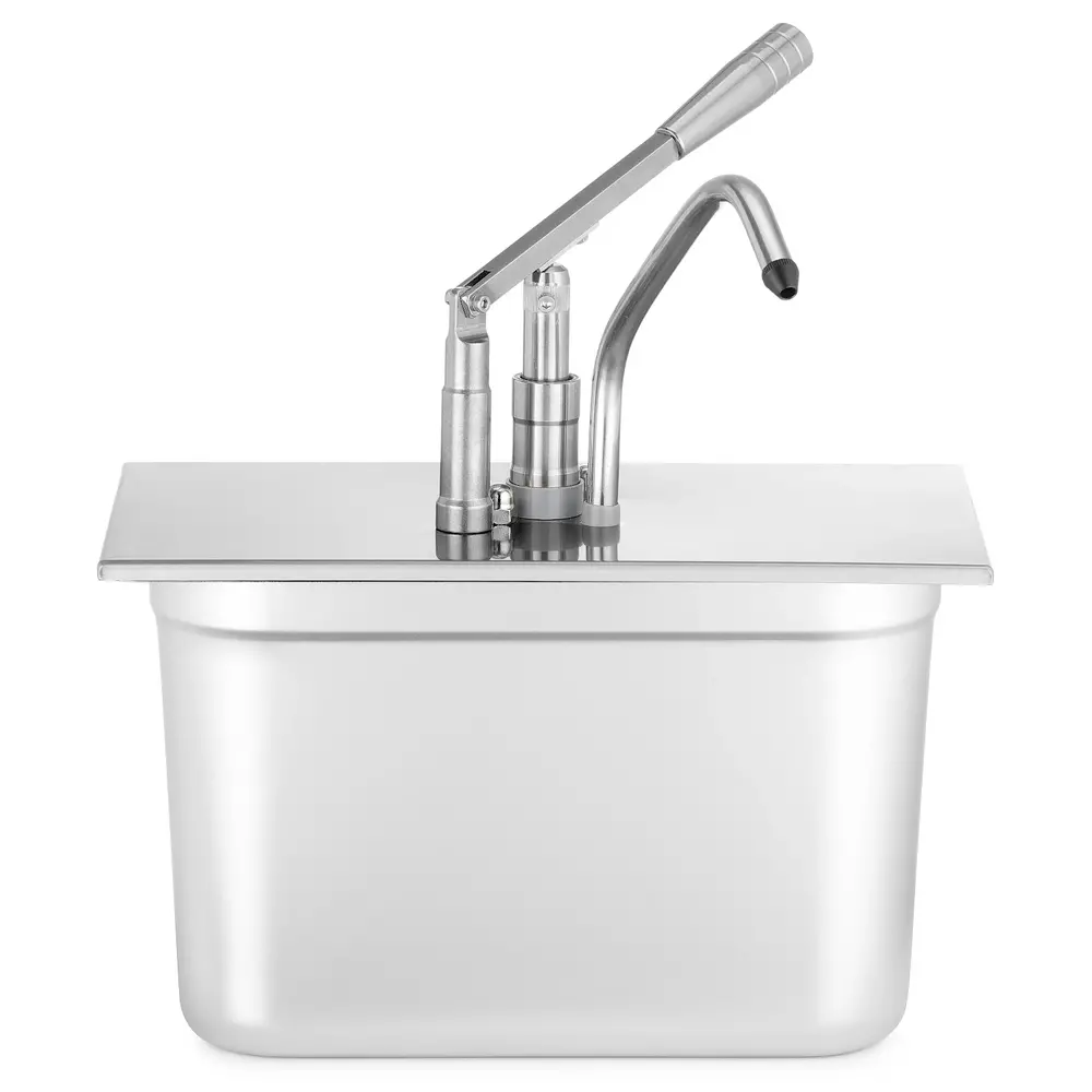 Hendi Heveldispenser | 1/3 GN (middenuitloop) | Porties 35ml | Diepte 200mm