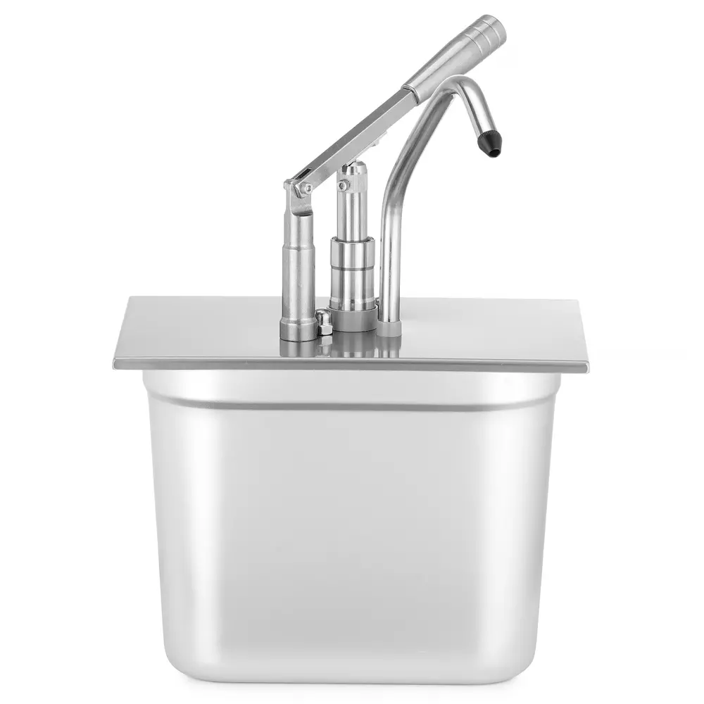 Hendi Heveldispenser | 1/4 GN (middenuitloop) | Porties 35ml | Diepte 200mm