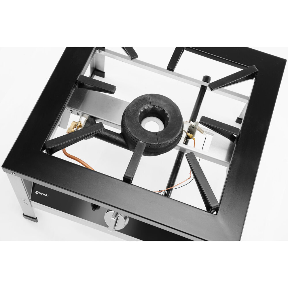 Hendi Hokker | Kitchenline | Propaangas | Enkele Brander | 10.8kw | 580x650x400(h)mm