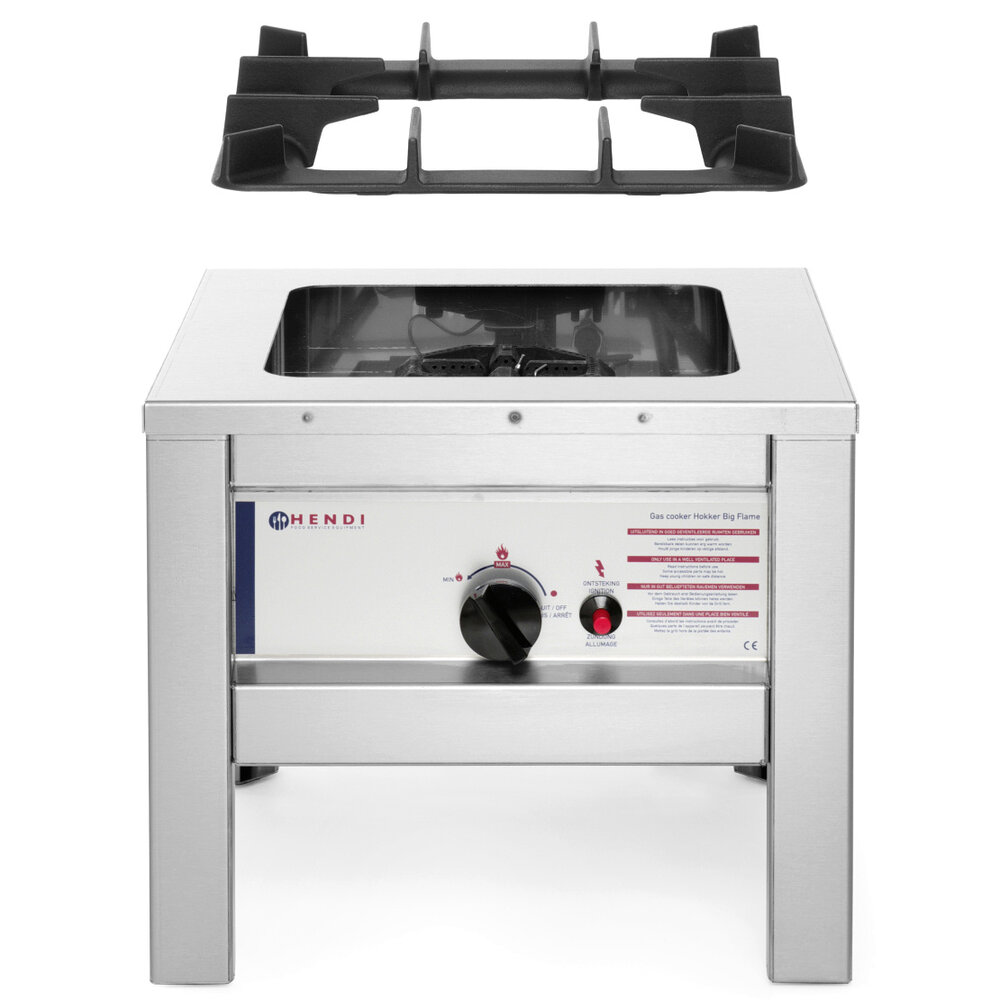 Hendi Hokker | Profiline | Propaangas | Enkele Brander | 6.4kw | 425x425x400(h)mm