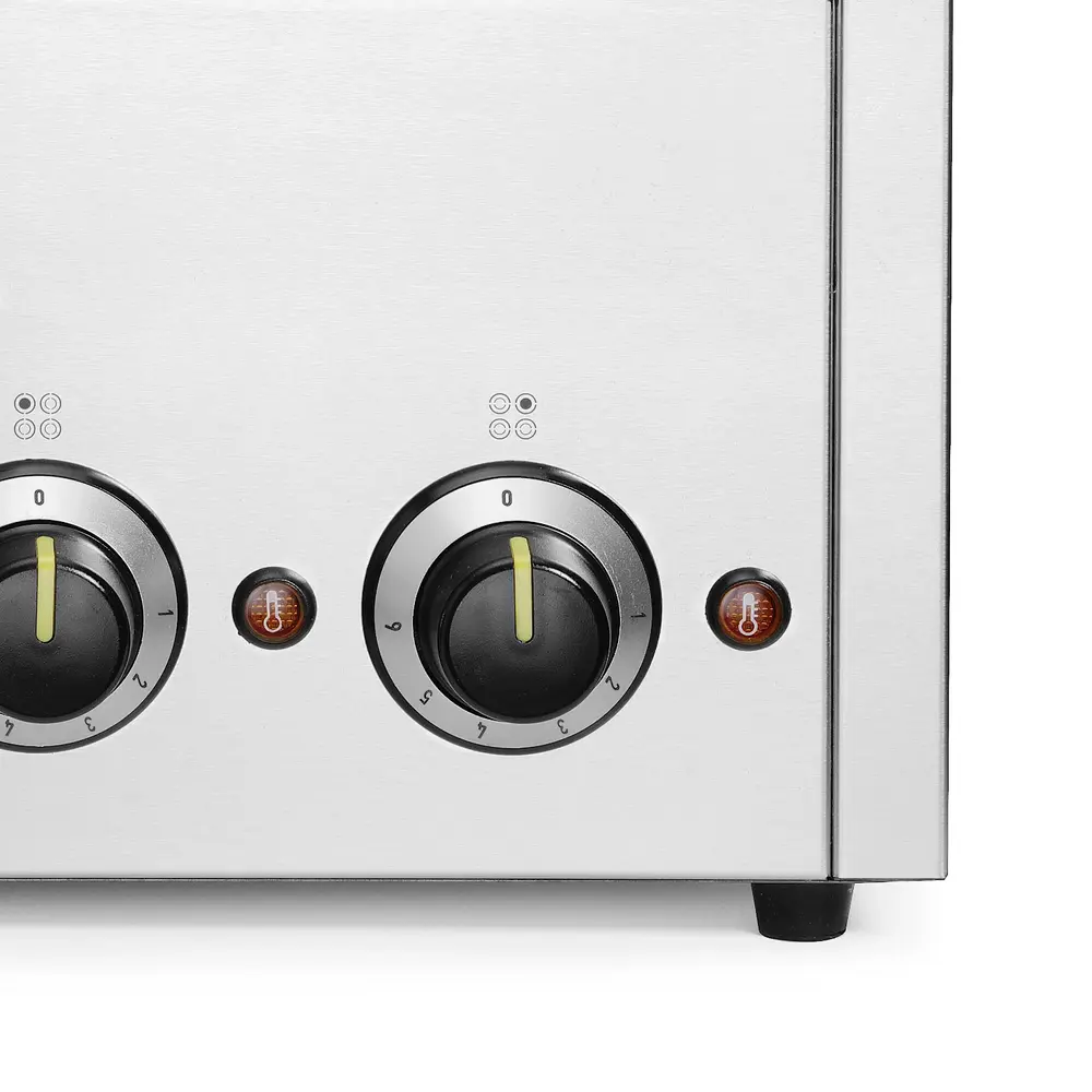 Hendi Hotpot Bain-marie | Thermosystem | 4x 4L (ø215mm) | 30°c/85°c | 0.8kw (230v) | 506x509x298(h)mm