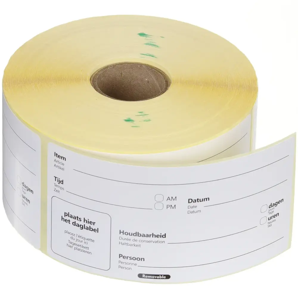 Hendi Houdbaarheidstickers | 500 Stuks | 100x50mm