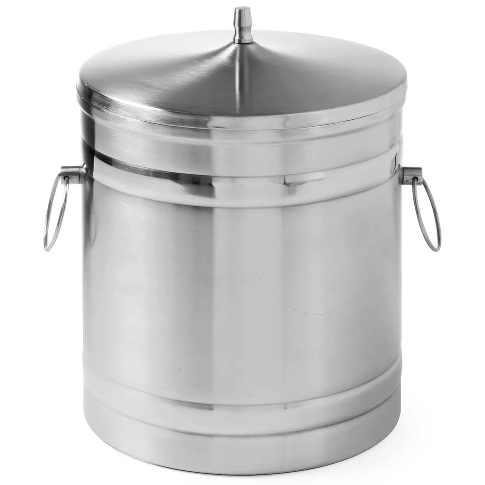 Hendi Ijsblokjesemmer | Barup | 5L | Rvs | Dubbelwandig | Incl. Deksel | ø200x230(h)mm