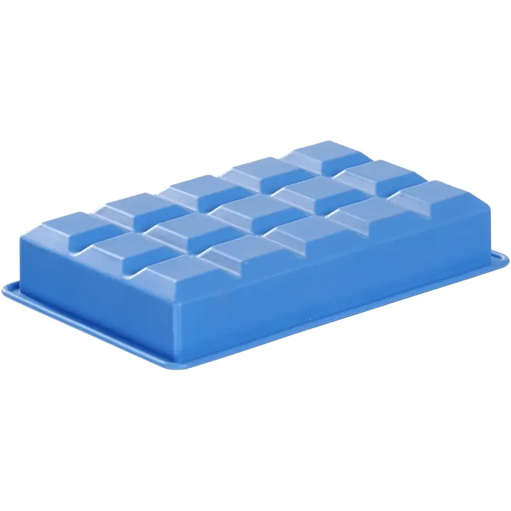 Hendi Ijsblokjesvorm | Barup | Siliconen | Blauw | 15 Kubusjes | 190x120x35(h)mm