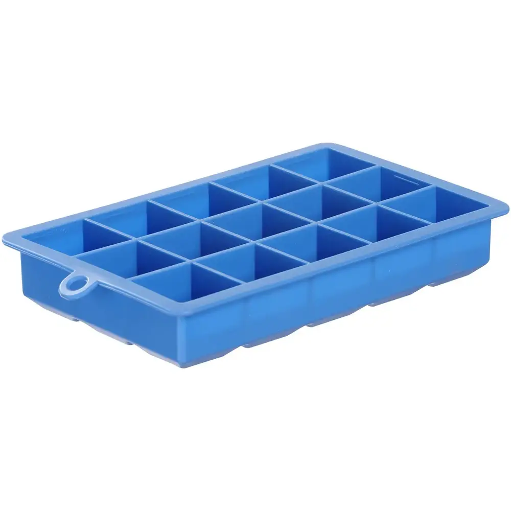Hendi Ijsblokjesvorm | Barup | Siliconen | Blauw | 15 Kubusjes | 190x120x35(h)mm