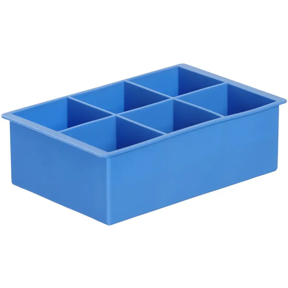 Hendi Ijsblokjesvorm | Barup | Siliconen | Blauw | 6 Kubus | 170x110x52(h)mm