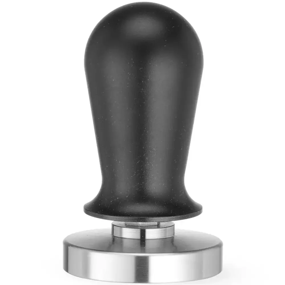 Hendi Koffie Tamper | Aluminium/rvs | Zwart | Veer | ø58x100(h)mm