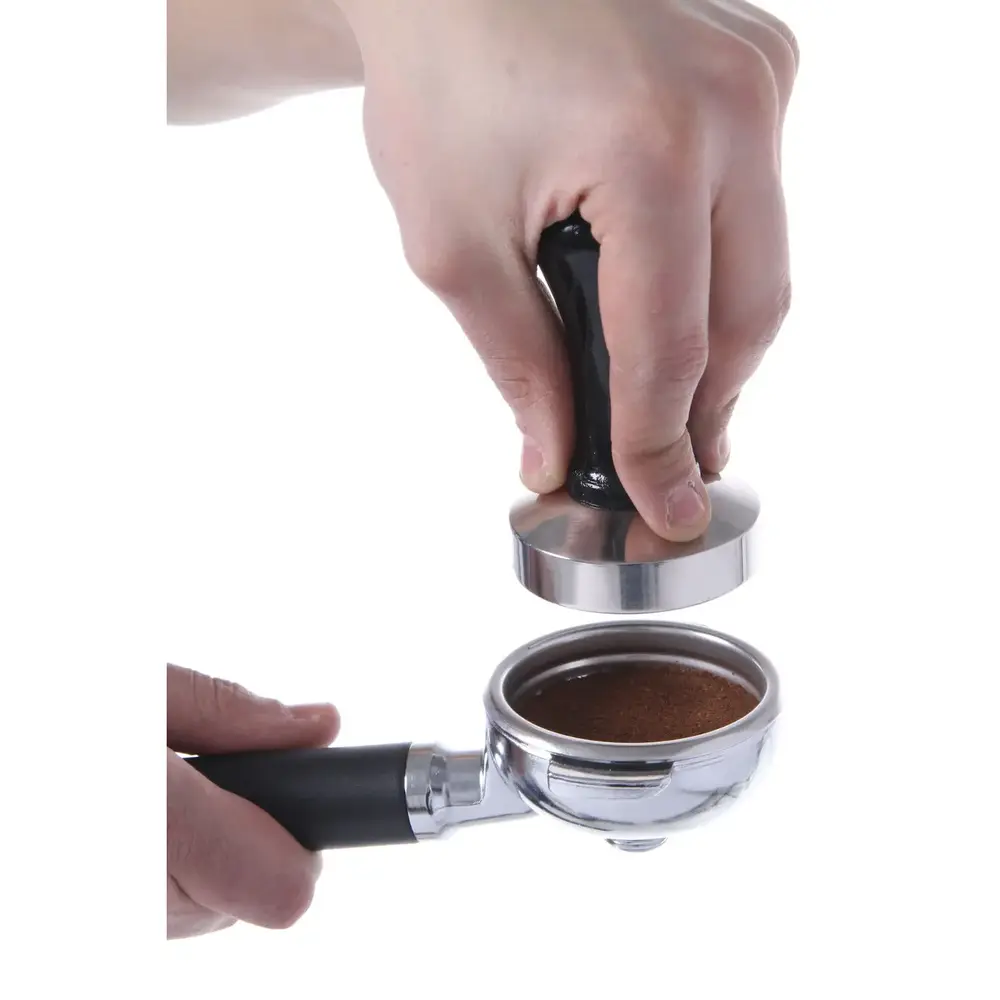 Hendi Koffie Tamper | Hout/rvs | Zwart | ø58x95(h)mm