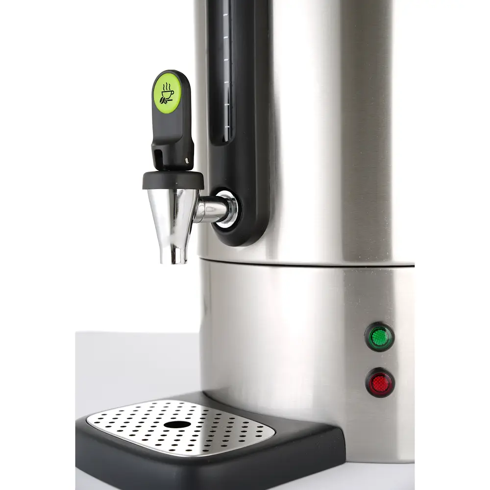 Hendi Koffiepercolator | Uniq (design by Bronwasser) | Rvs | 14l | 1.75kw (230v) | Enkelwandig | Lekbak | 357x380x502(h)mm