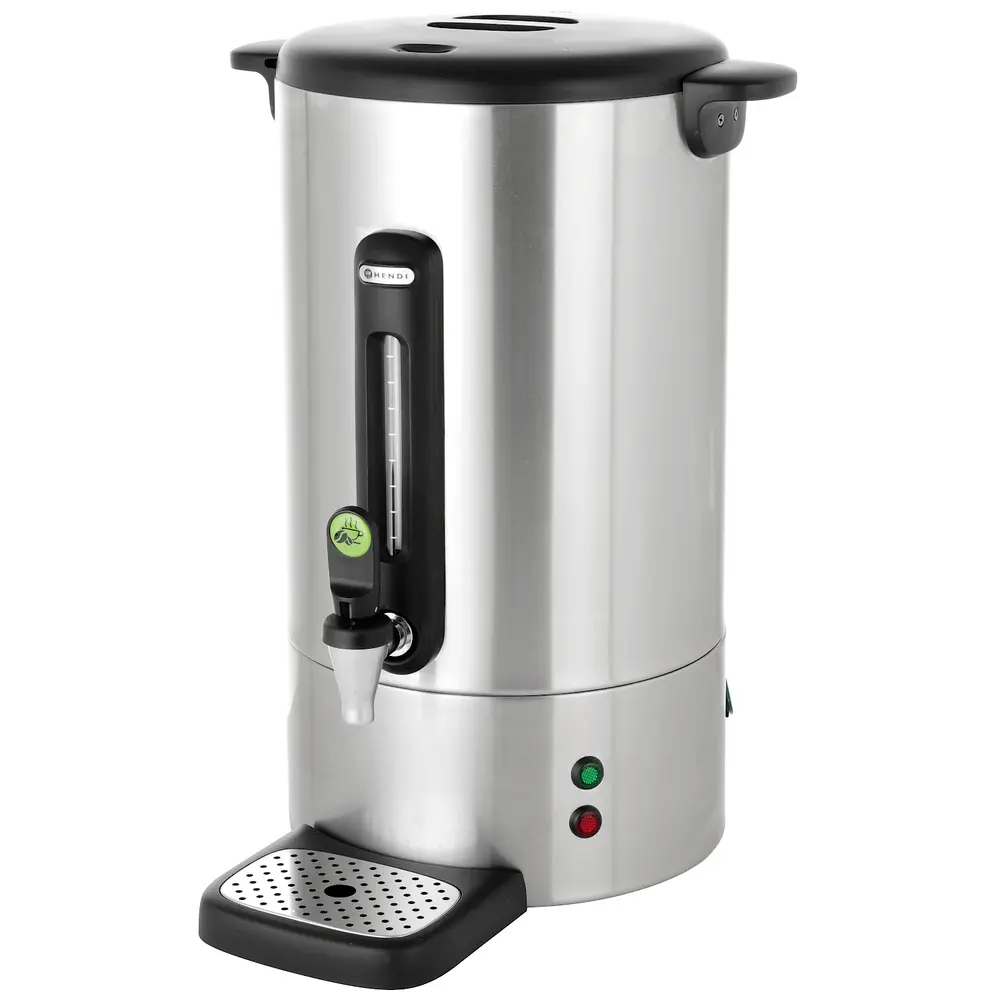 Hendi Koffiepercolator | Uniq (design by Bronwasser) | Rvs | 14l | 1.75kw (230v) | Enkelwandig | Lekbak | 357x380x502(h)mm