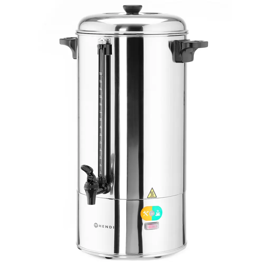 Hendi Koffiepercolator | Rvs | 16l | 1.5kw (230v) | Enkelwandig | 407x382x595(h)mm