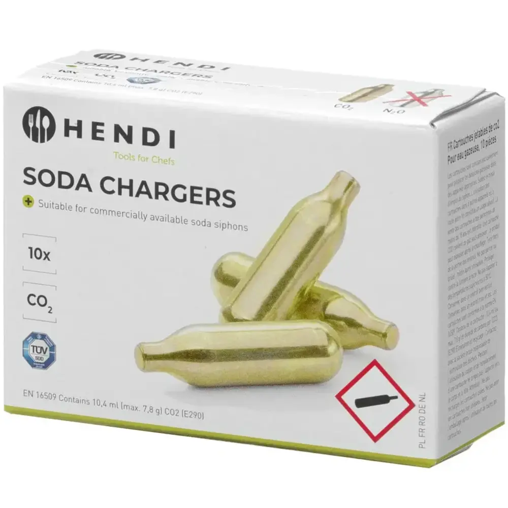 Hendi Koolzuurpatronen | Aluminium | 10 Stuks