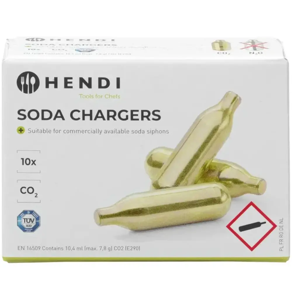 Hendi Koolzuurpatronen | Aluminium | 10 Stuks