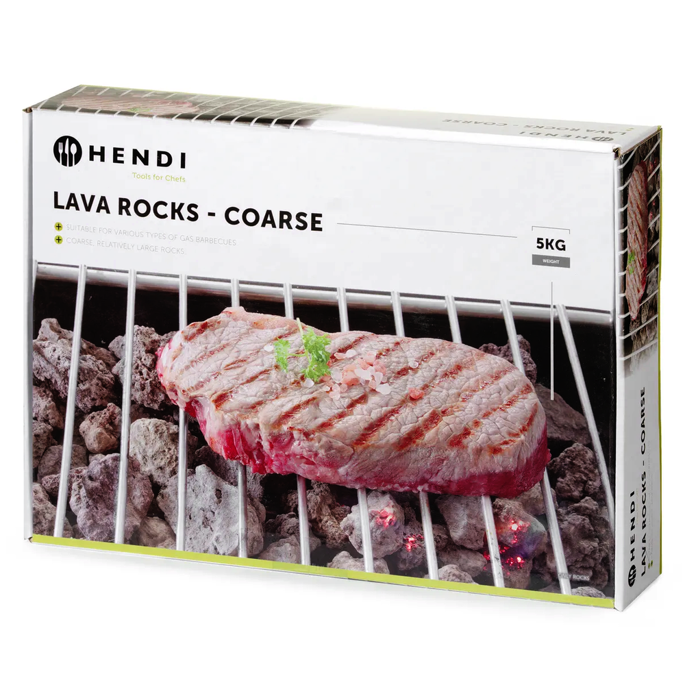 Hendi Lavastenen (grof) | Gasbarbecues | 5kg
