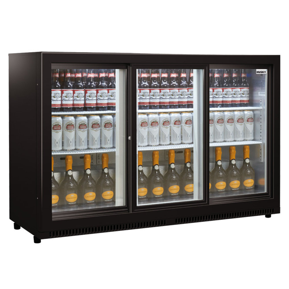 Husky Barkoelkast | Outdoor | 310l | Rvs | 0°c/+10°c | Geforceerd | Draaideuren | 1350x500x840(h)mm