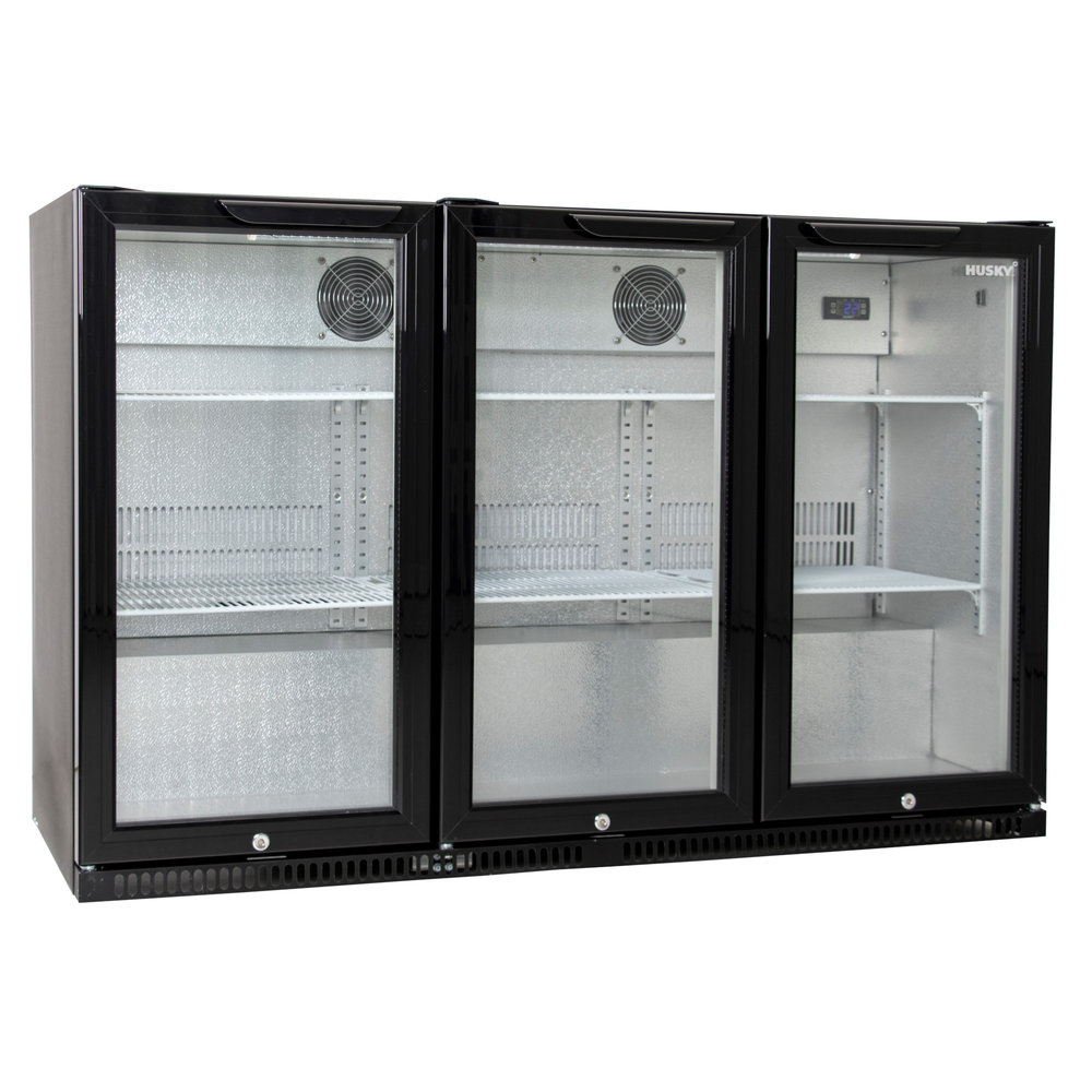Husky Barkoelkast | Eco | 350l | Zwart | 0°c/+10°c | Geforceerd | Draaideuren | 1350x520x865(h)mm