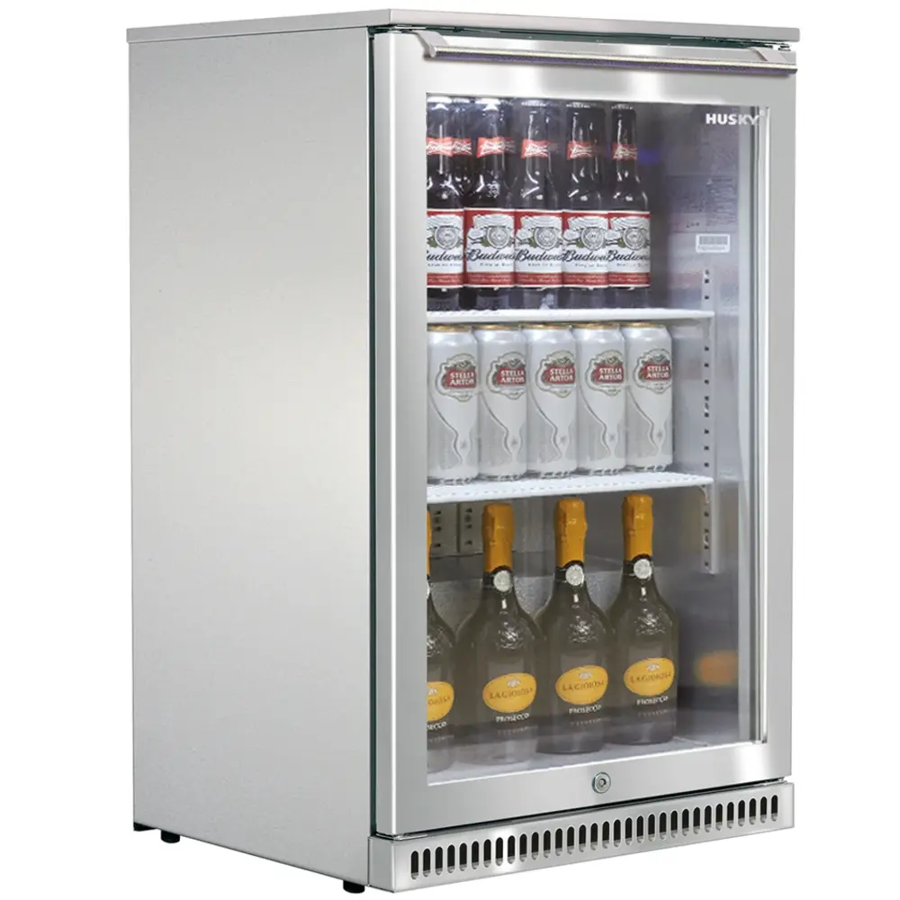 Husky Koelkast | 111l | Rvs | 0°c/+10°c | Statisch | Deuralarm | 605x585x840(h)mm