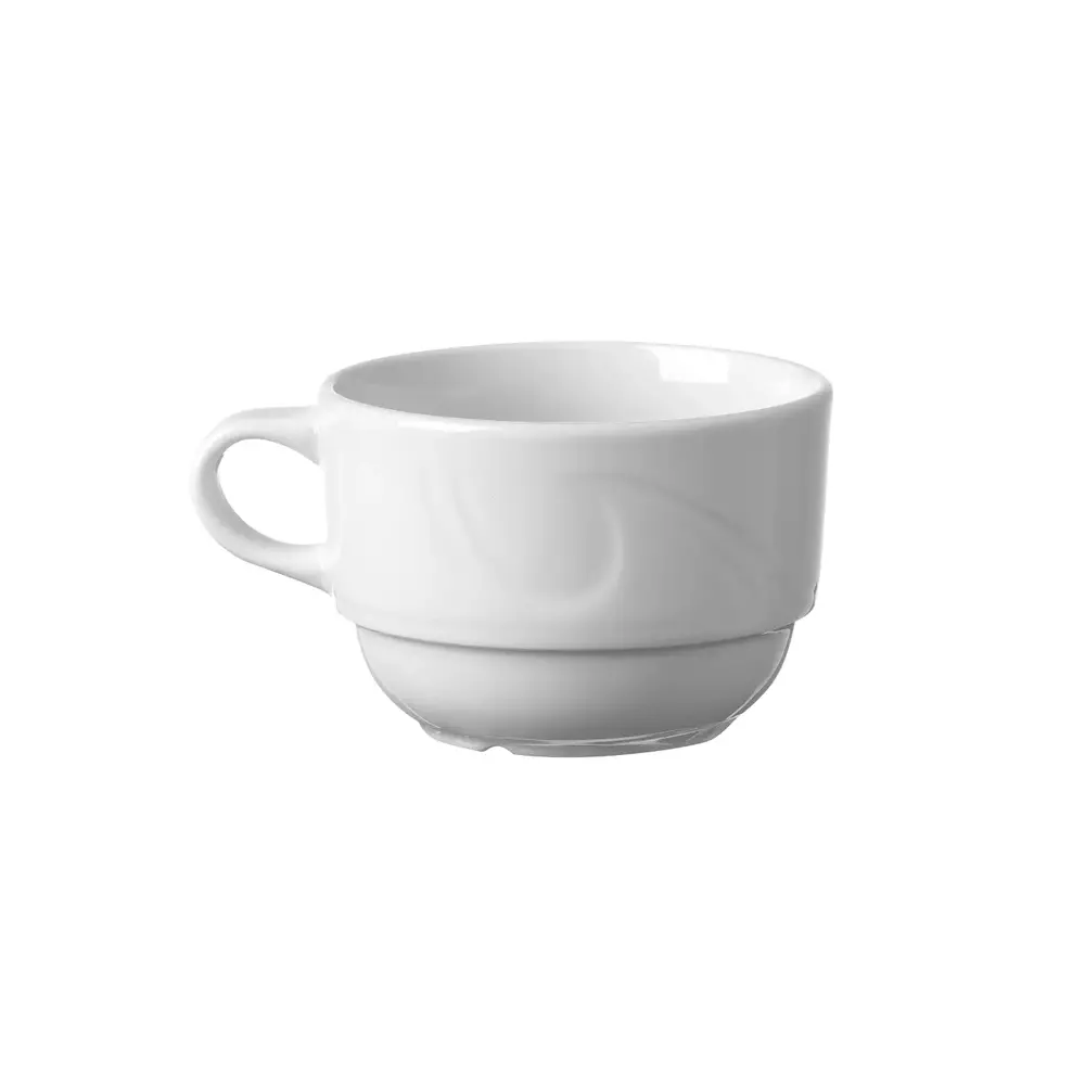 Hendi Cappuccinokopjes | Karizma | Porselein | Wit | 23cl | 12 Stuks | ø85mm