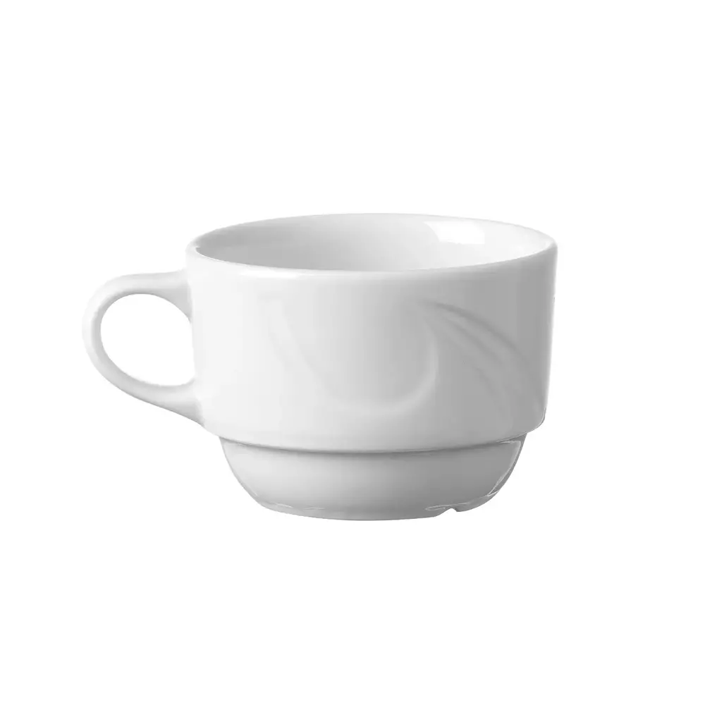 Hendi Koffiekopjes | Karizma | Porselein | Wit | 17cl | 12 Stuks | ø80mm