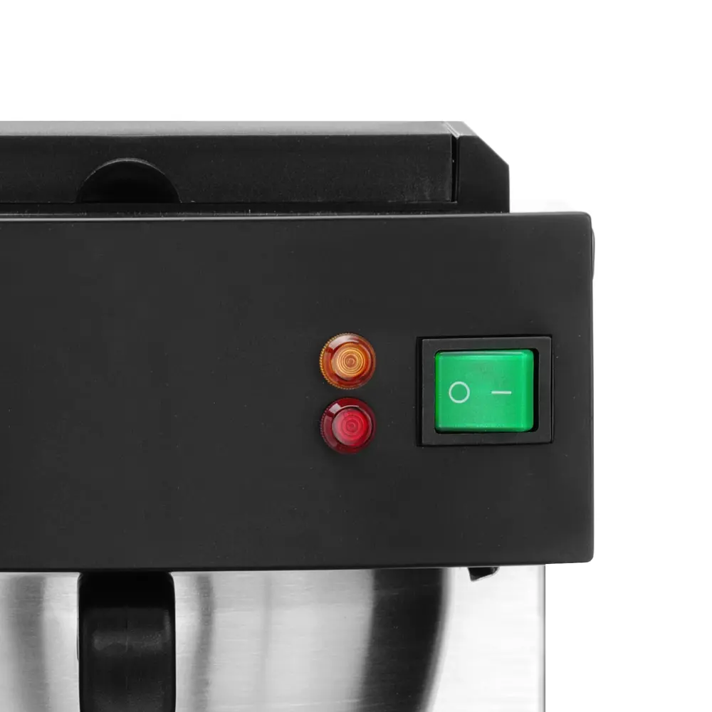 Hendi Koffiezetapparaat | Drip | Rvs/zwart | Enkel | 2L | Warmhoudplaat | 1.4kw (230v) | 215x410x520(h)mm
