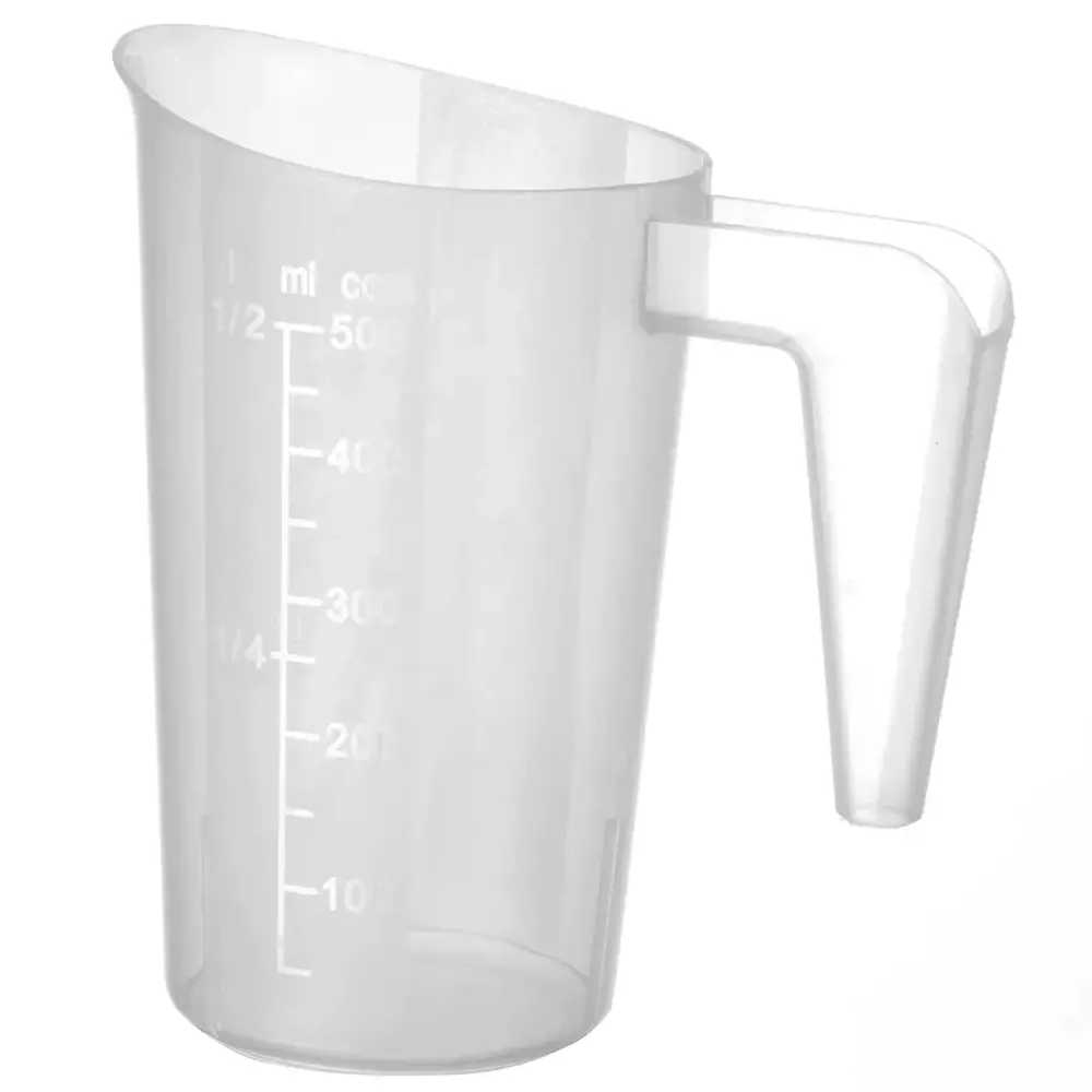 Hendi Maatbeker | Kunststof | 500ml | Maatverdeling | Stapelbaar | ø95x136(h)mm